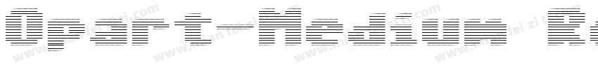 Opart-Medium Regular字体转换